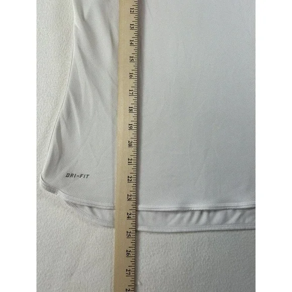 Nike Dri Fit Womens Activewear Tank Top Racerback Round Neck White Size Small - Picture 8 of 8